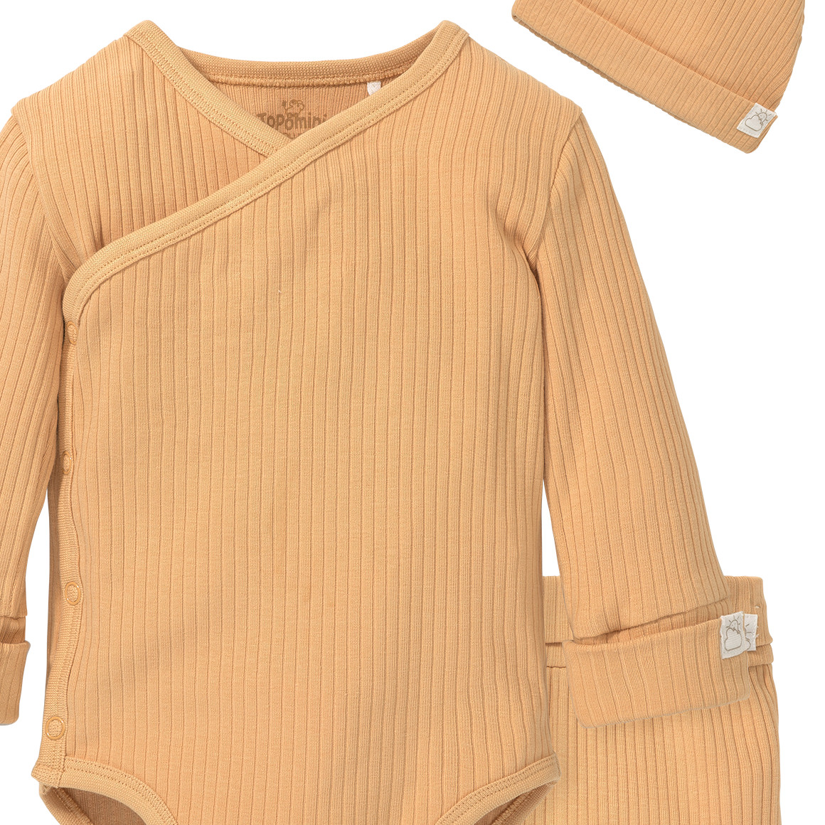 Newborn Wickelbody, Leggings und Mütze