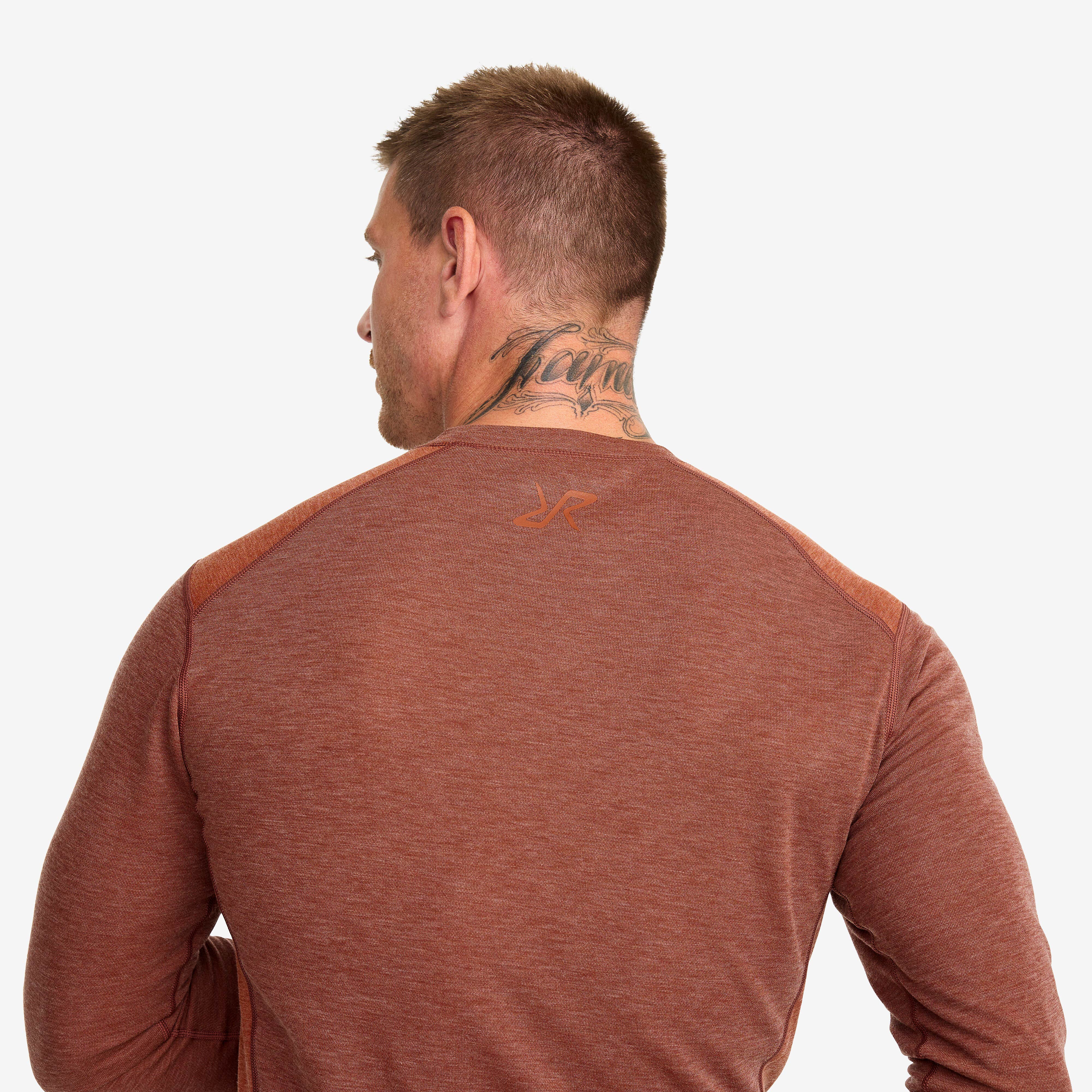 North Merino Top Homme Smoked Paprika/Rusty Orange