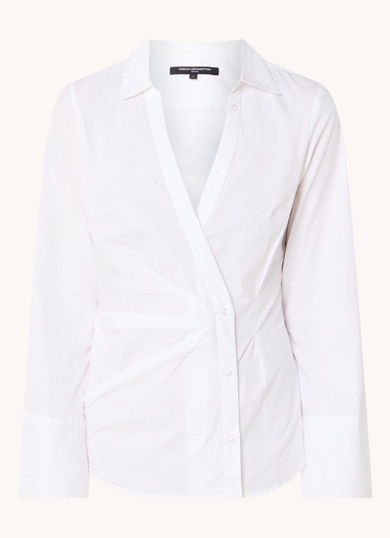 French Connection  Isabelle blouse met asymmetrische zoom