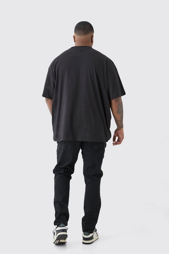 Plus Oversize T-Shirt mit Official City Print