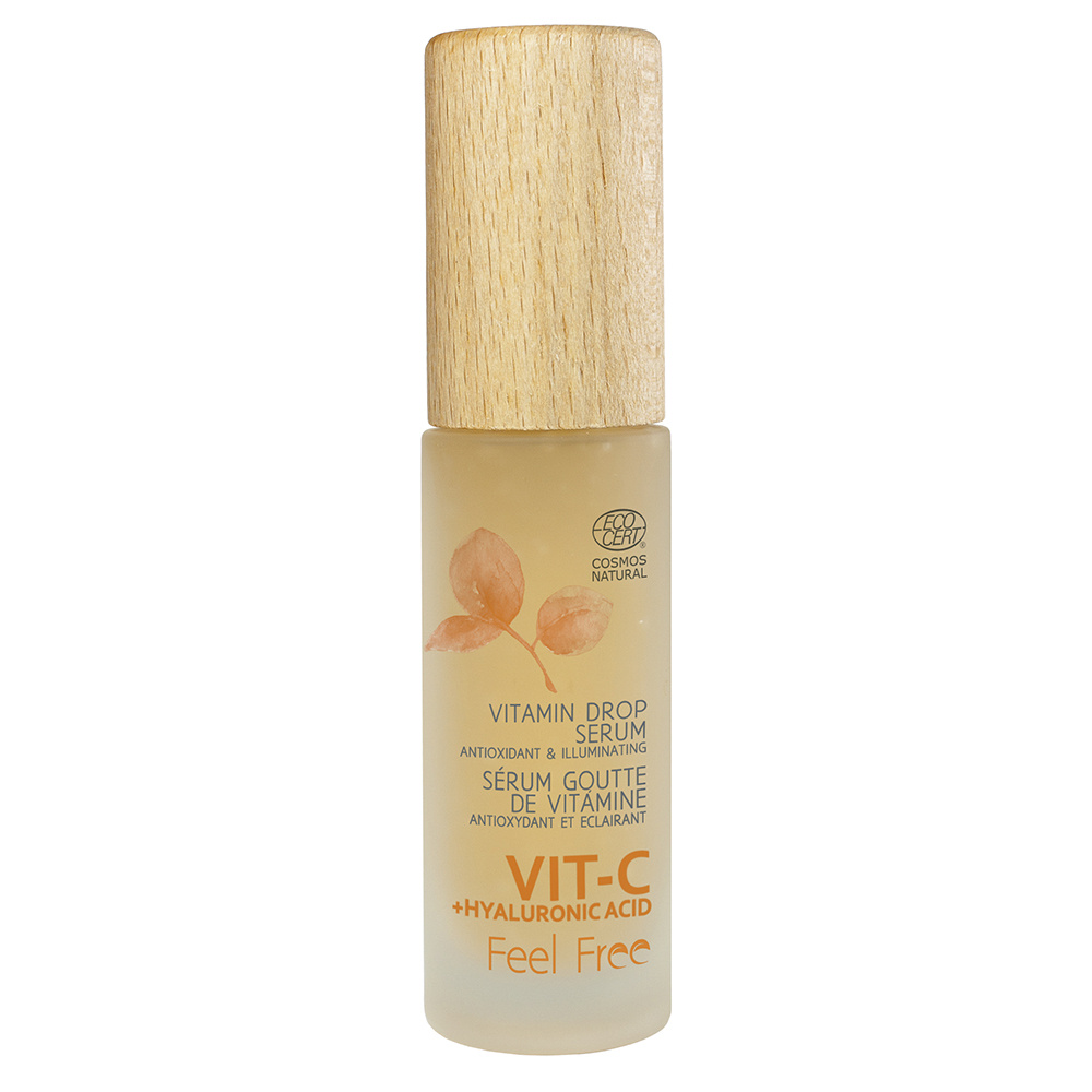 Feel Free Vitamin Drop Sérum Vitamine C + Acide Hyaluronique Sérum Anti-âge Ecocert