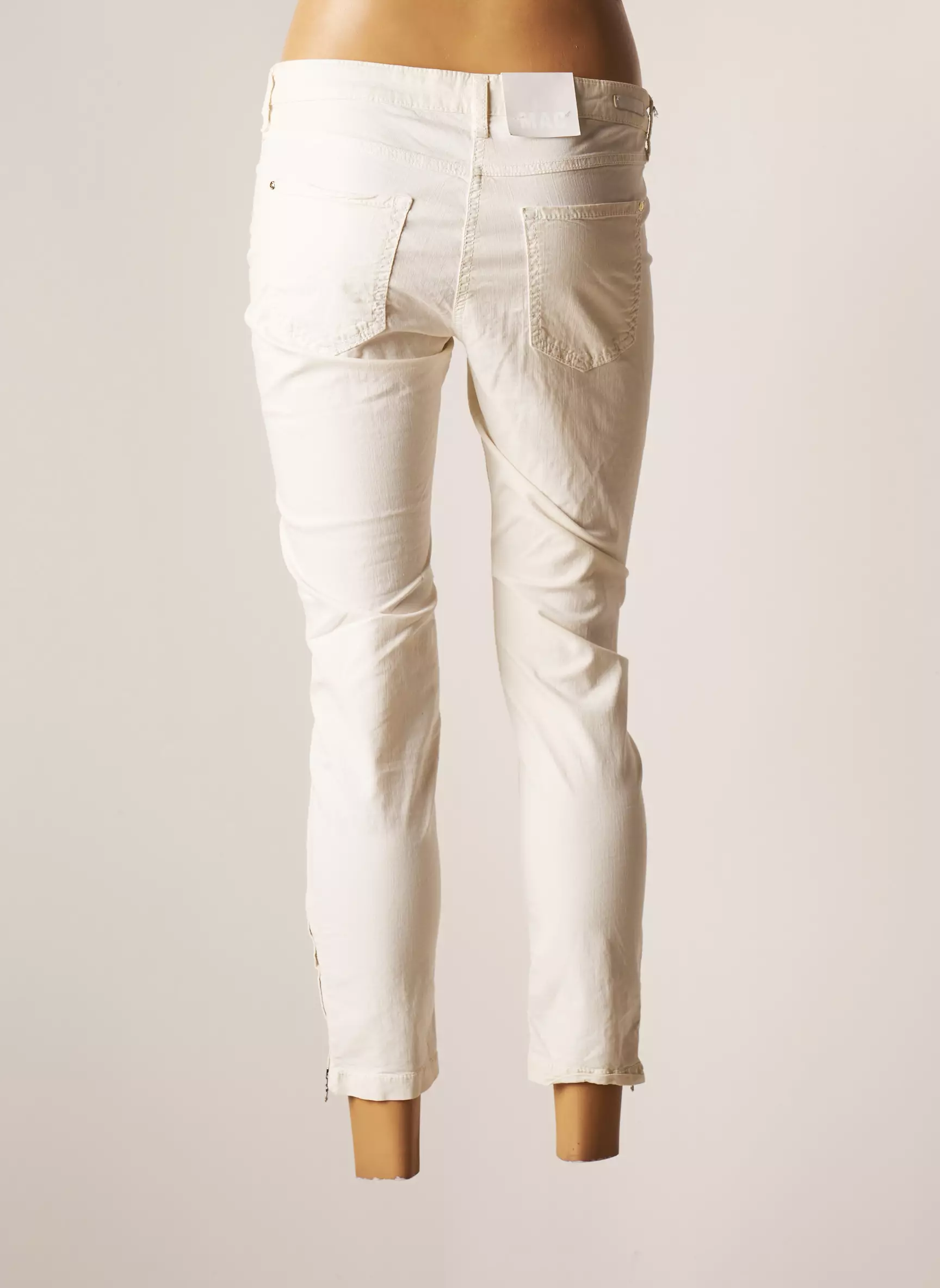 Mac Pantalon7 8 Femme couleur beige