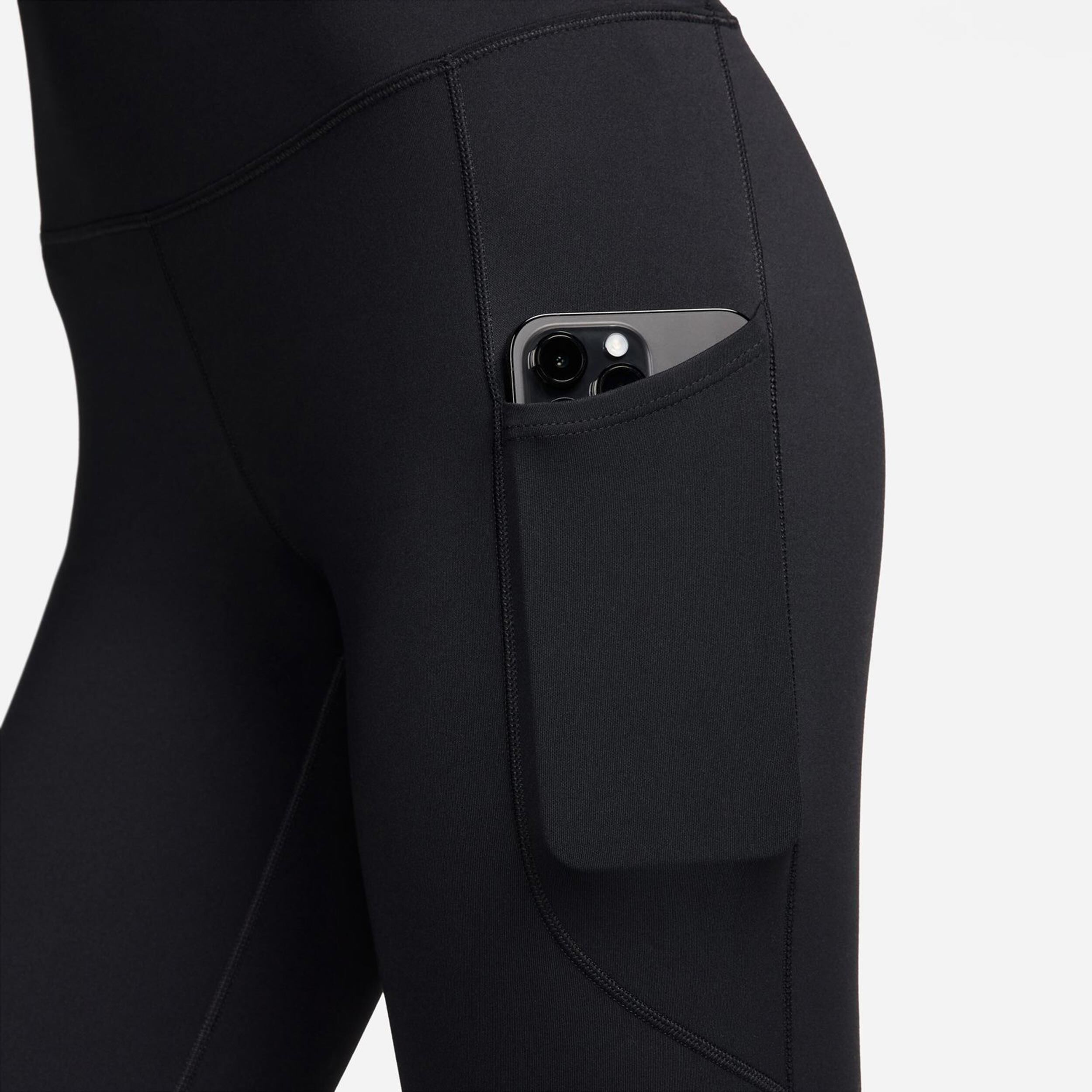 Dri-Fit One High-Waisted 7/8 Pocket Tight Damen - Schwarz