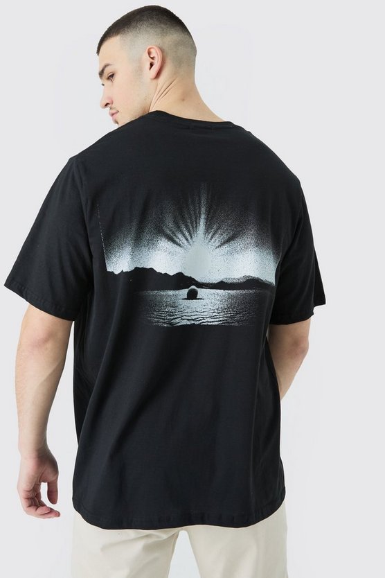 Tall Oversize T-Shirt mit Print