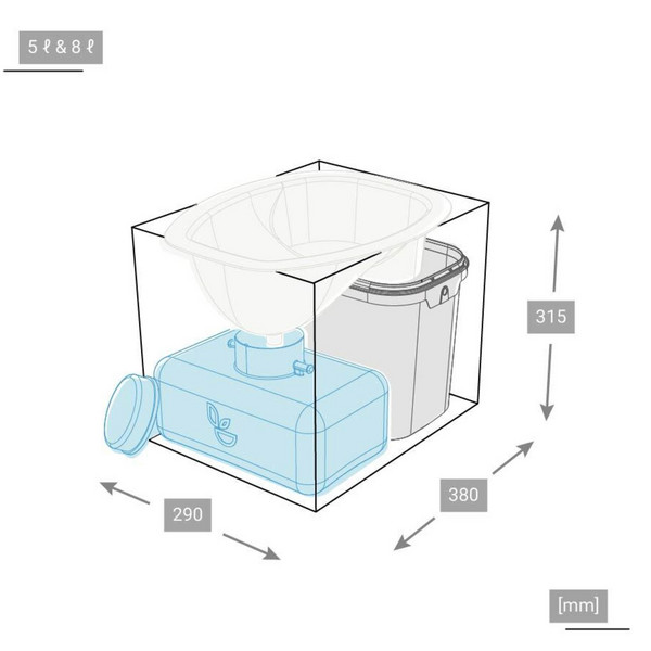 TRENNTOILETTEN SELBSTBAUSET M - Campingtoilette