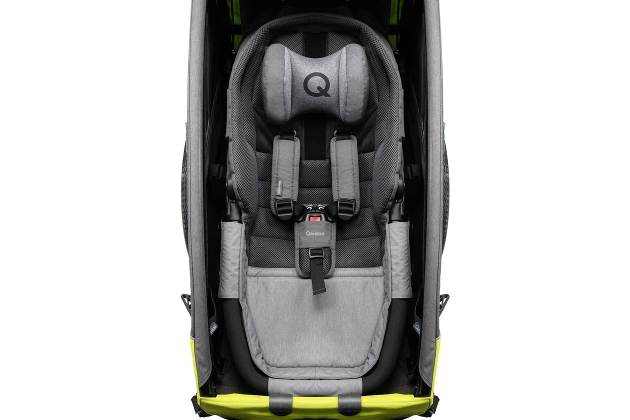 Qeridoo Hu00e4ngematte Plus mit Sicherheitsrahmen fu00fcr Babytransport