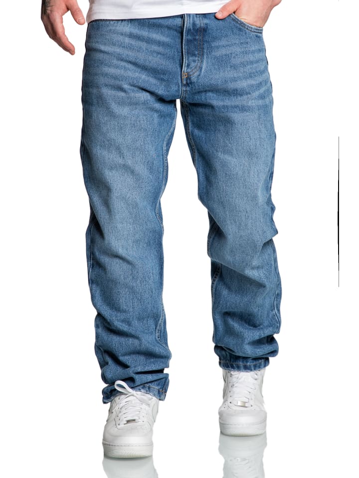 Amaci&Sons 90s Baggy Jeans BOX HILL in Dunkelblau günstig kaufen