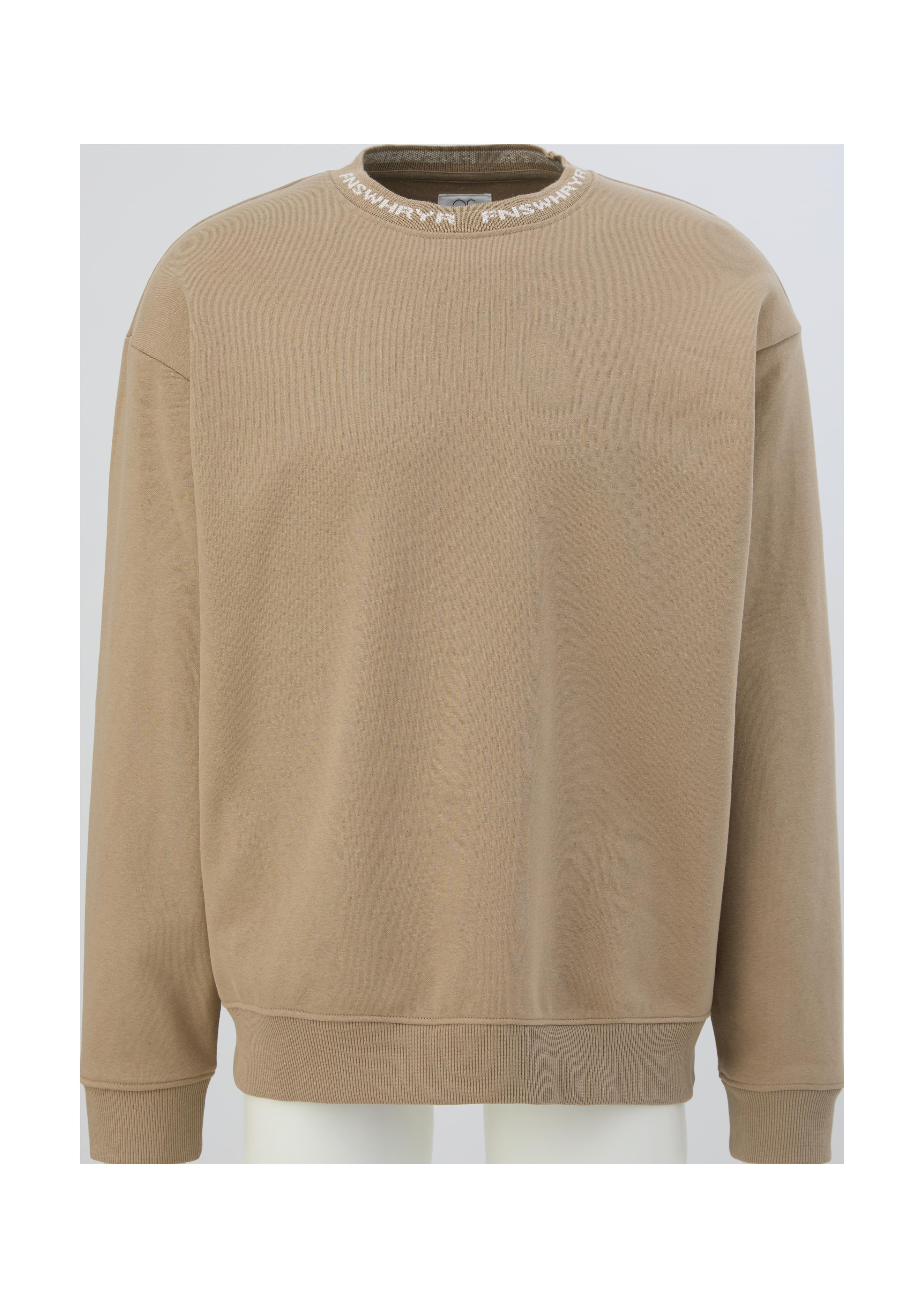 Sweatshirt mit Jacquard-Blende  2135447-8235