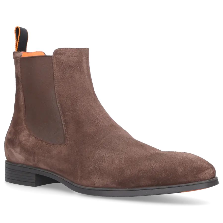 Santoni - Chelsea Boots 13414 Veloursleder - braun