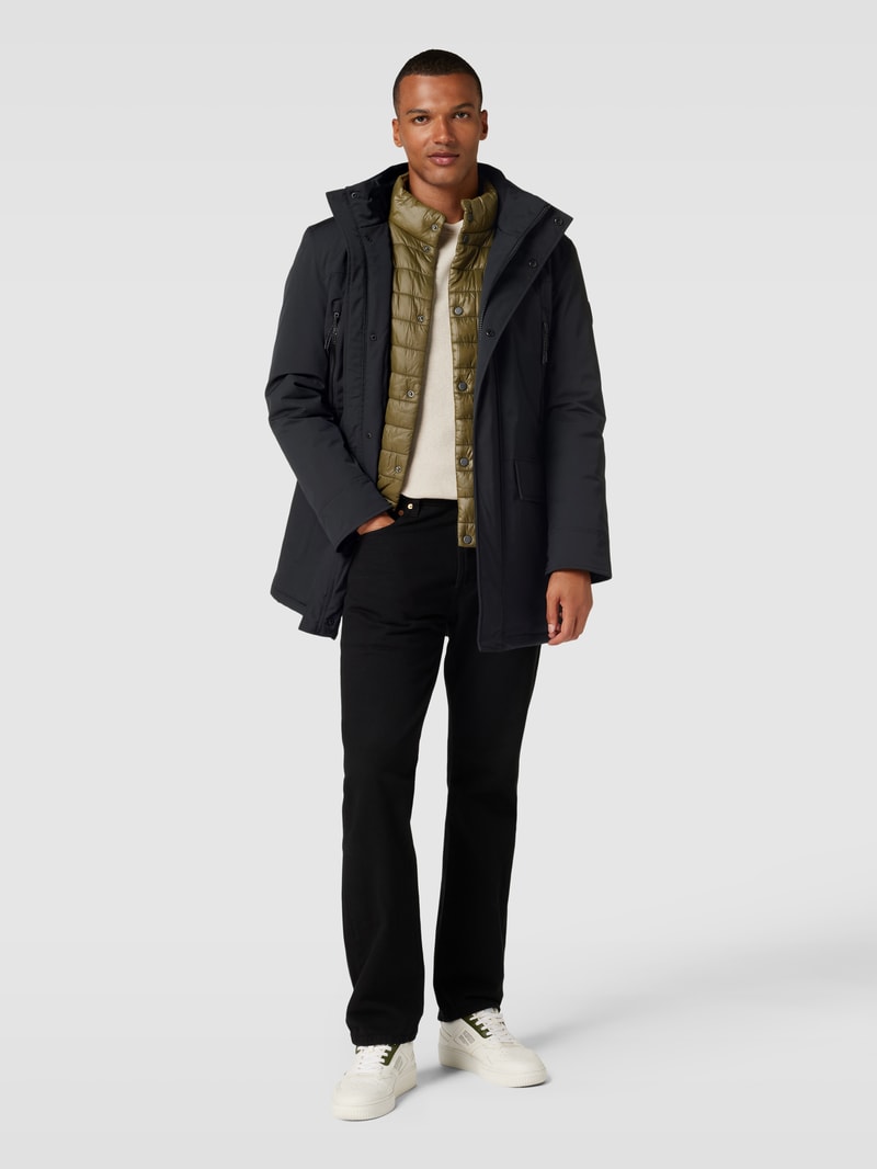 Jacke mit Kapuze in schwarz