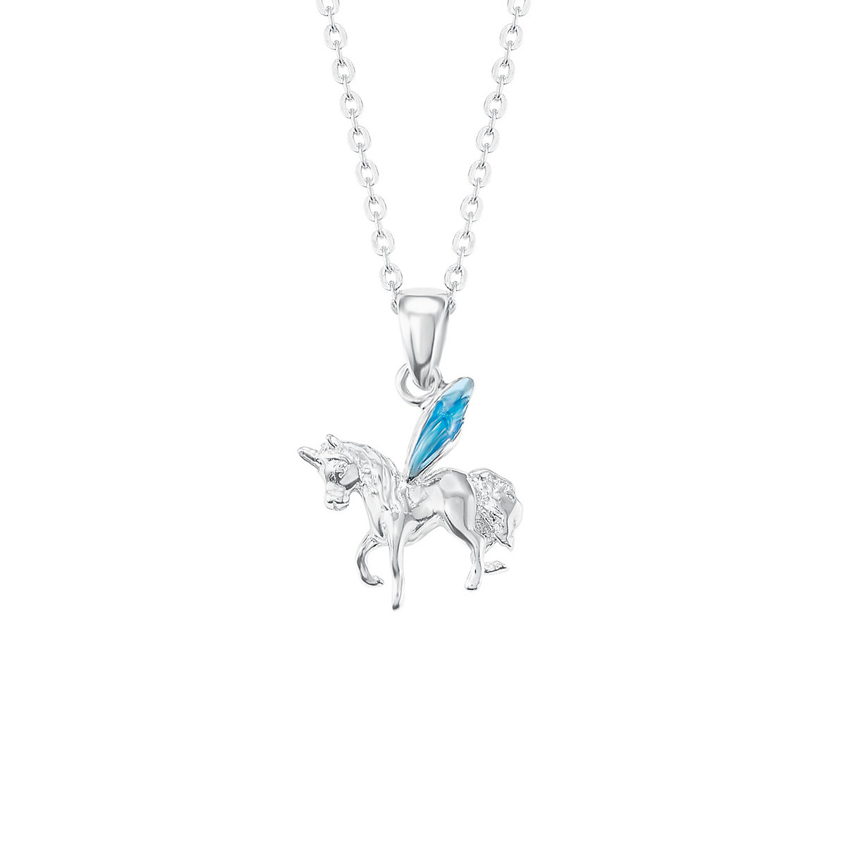 Kette mit Anhänger für Mädchen, 925 Sterling Silber | Einhorn Halsketten für Mädchen