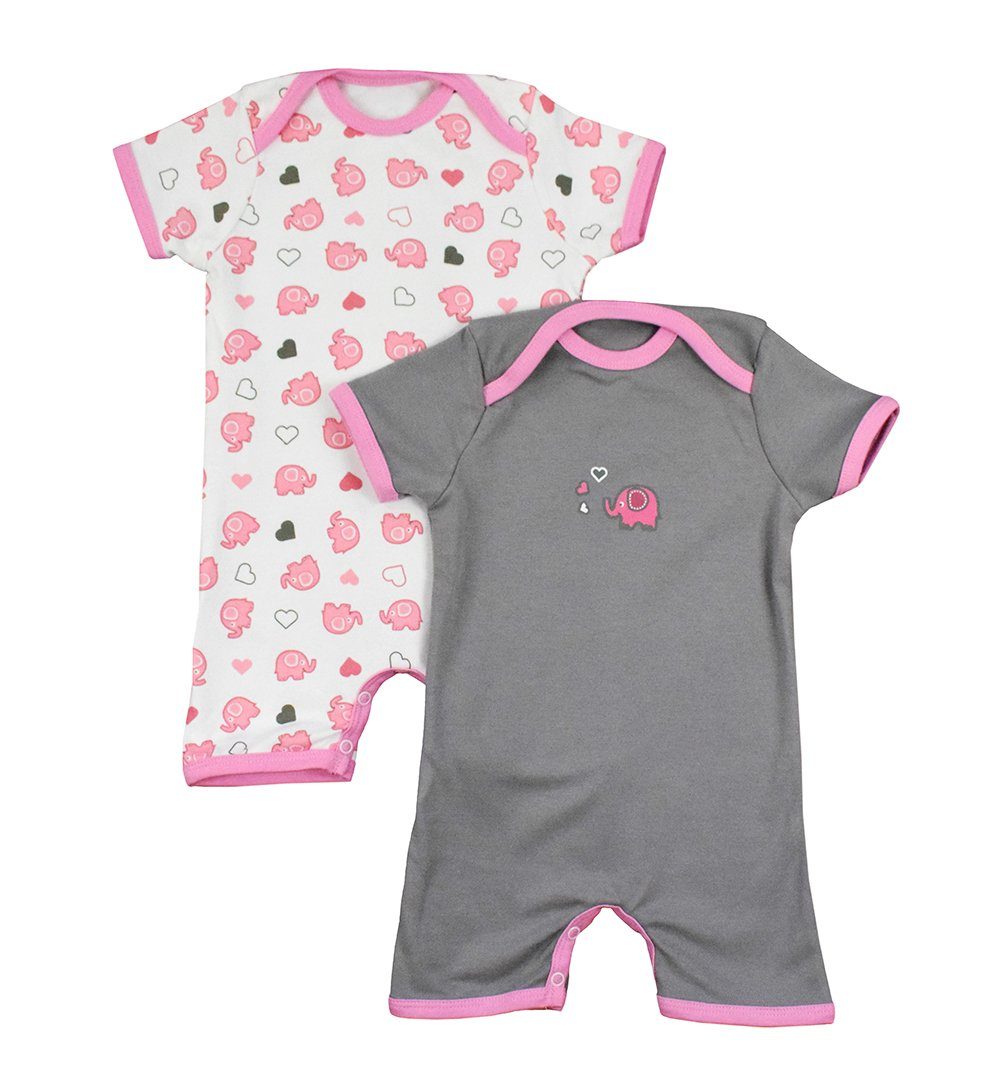Schlummersack Strampler Baby-Strampler kurzarm 2er-Pack OEKO-TEX zertifiziert