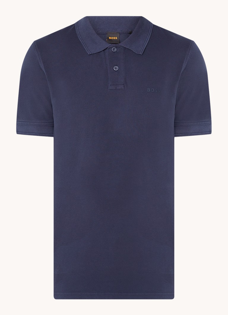 Polo HUGO BOSS Prime de corte regular, confeccionada em piqué de algodão com logotipo.
