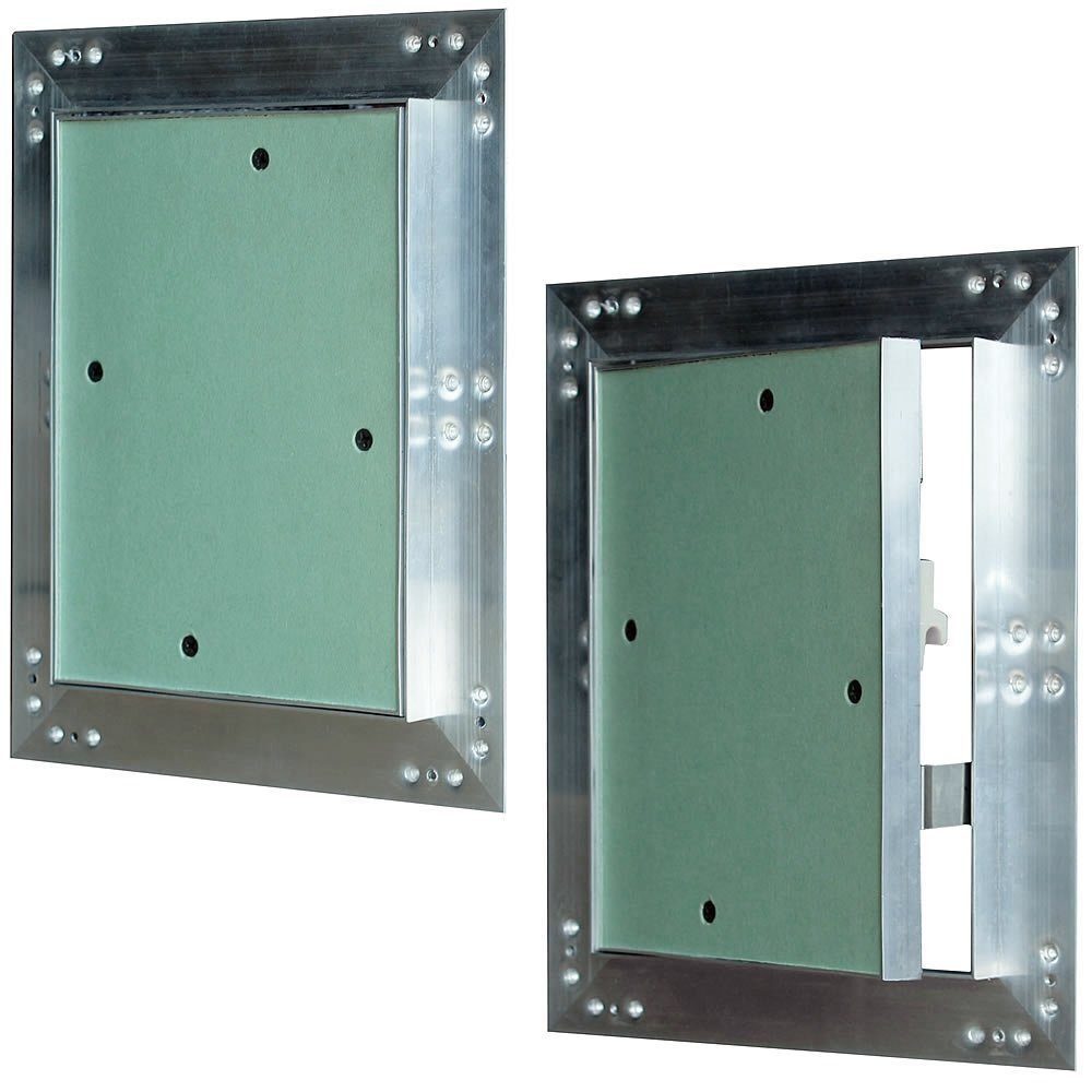 Melko Revisionsklappe Revisionsklappe Revisionstür Wartungsklappe Grün Gipskarton Aluminium (Stück), Feuchtraumgeeignet - Witterungsbeständig