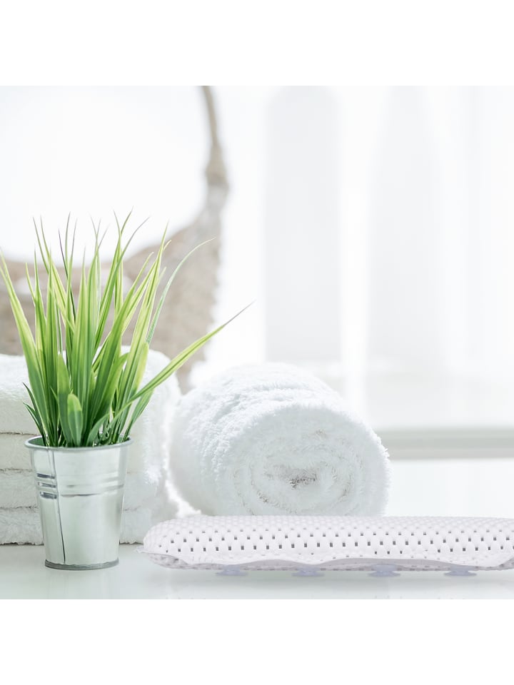 relaxdays Badewannenkissen in Weiß - (B)30,5x (H)19,5 x (T)3,5 cm günstig kaufen onesize