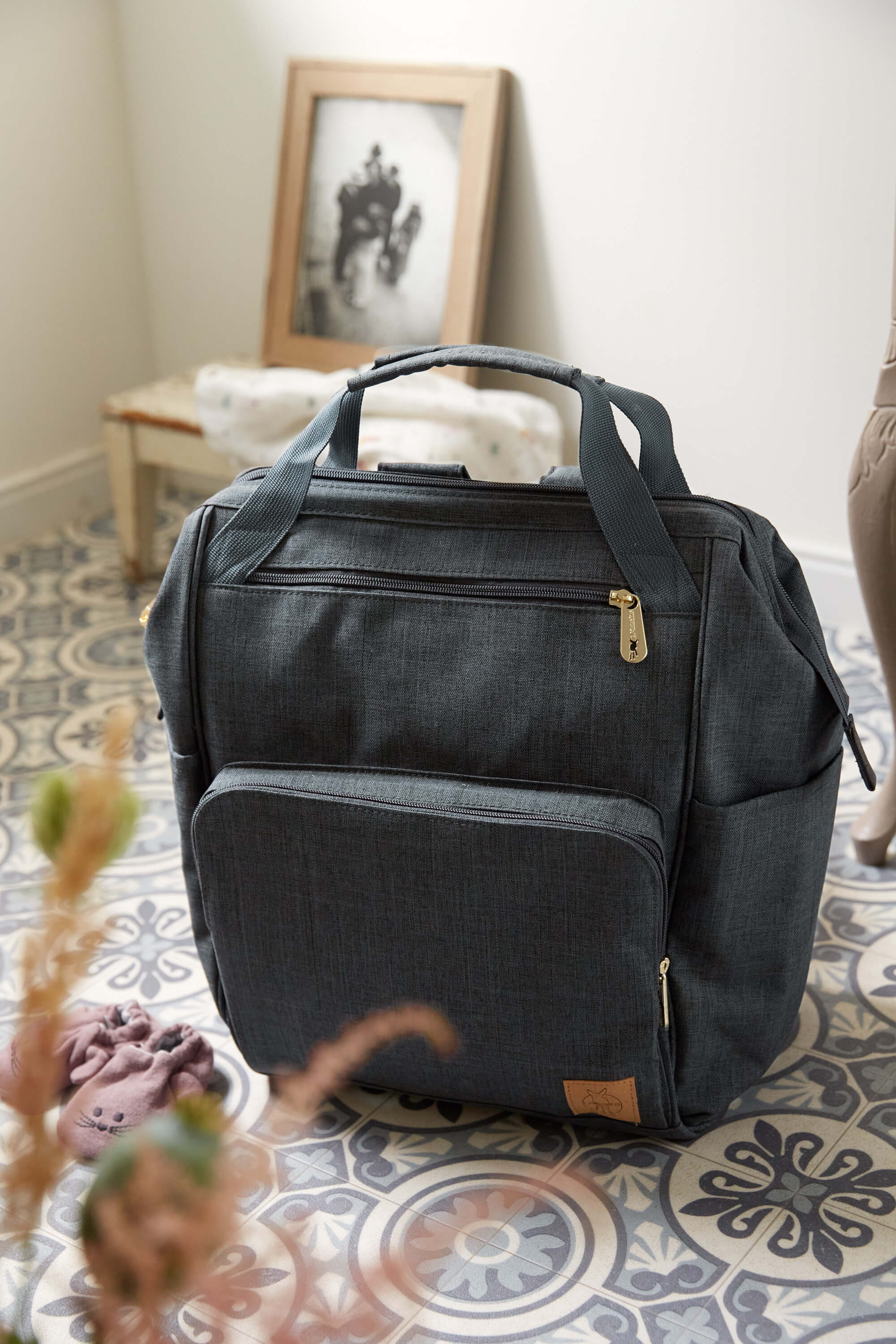 Wickelrucksack - Glam Goldie Backpack, Anthracite