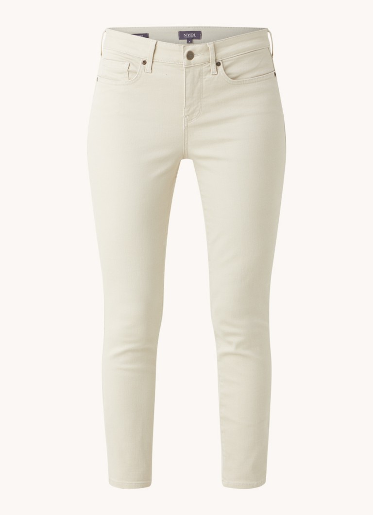 Blugi skinny NYDJ Alina cu talie medie și decolorare.
