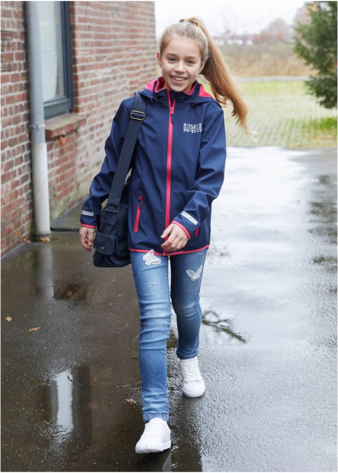 Mädchen Jeans mit Schmetterlings-Applikation