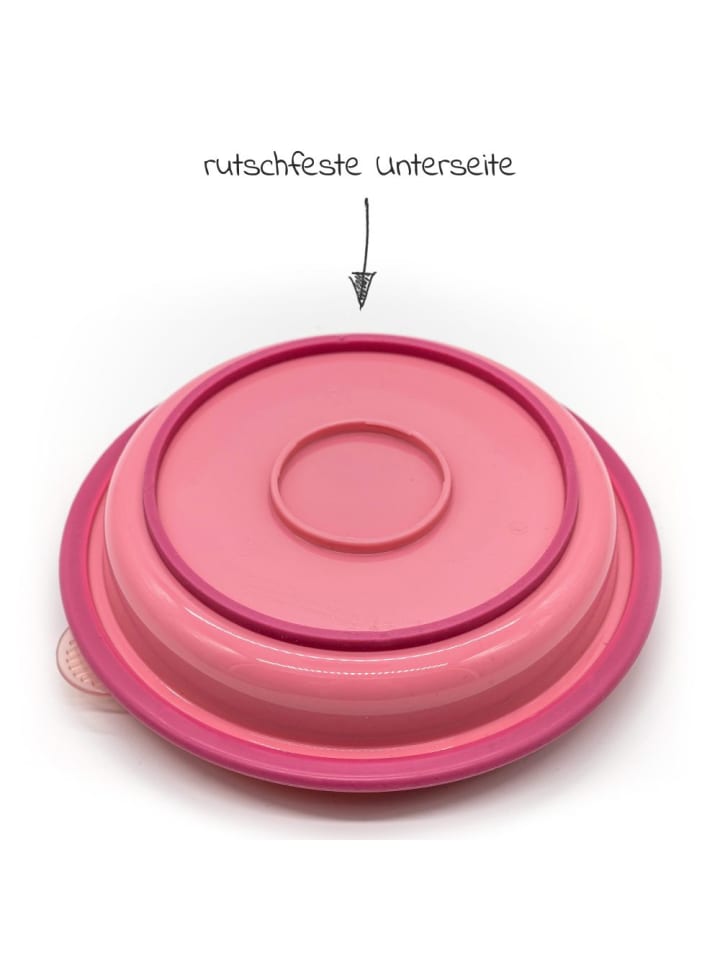 MiaMia Babyteller zum Mitnehmen inkl. Besteck - Pink in rosa günstig kaufen onesize