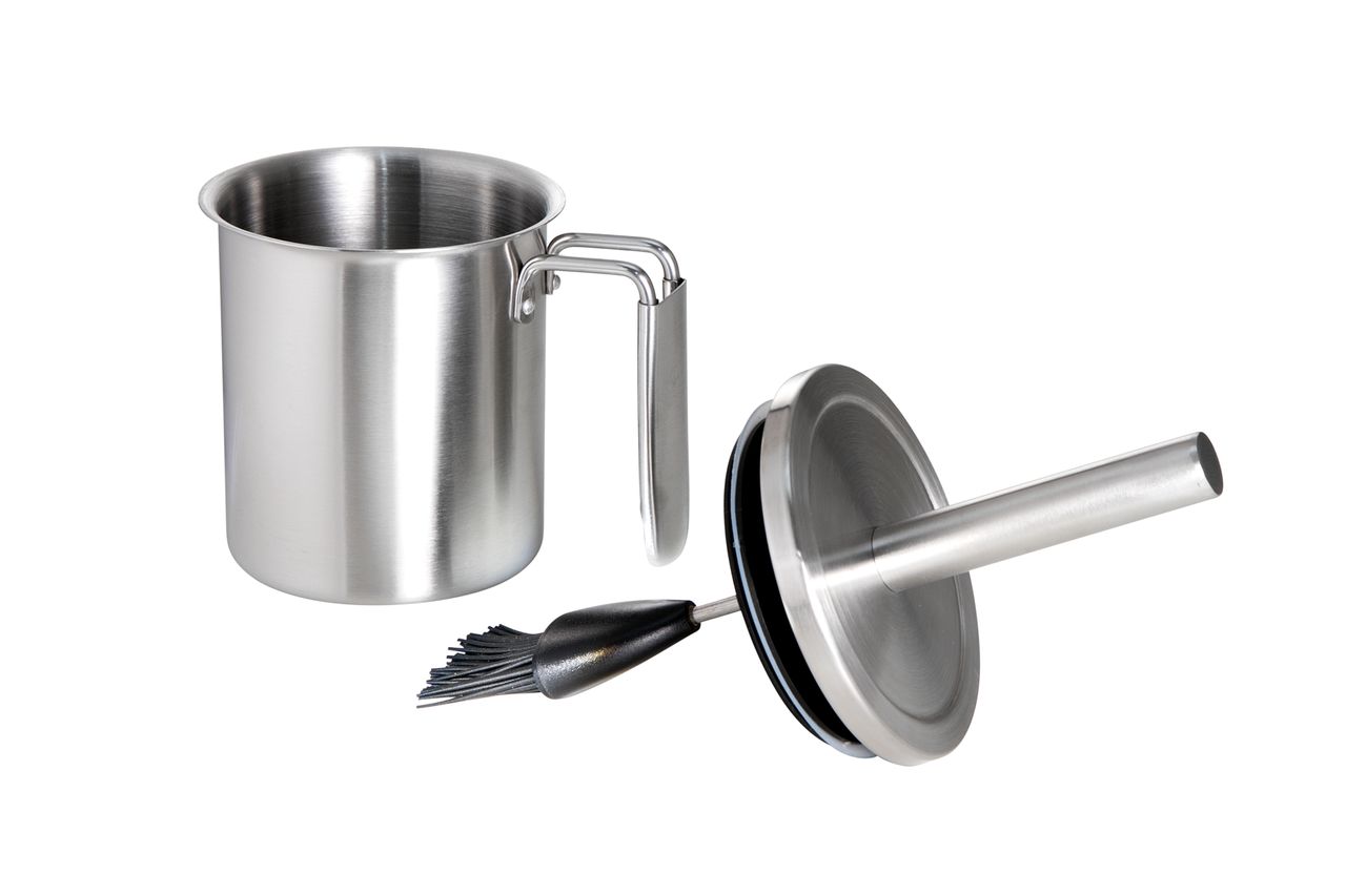 PaellaWorld International Paella World Allgrill® Grillpinsel-Set Edelstahl/Silikon 10x23 cm, spülmaschinengeeignet
