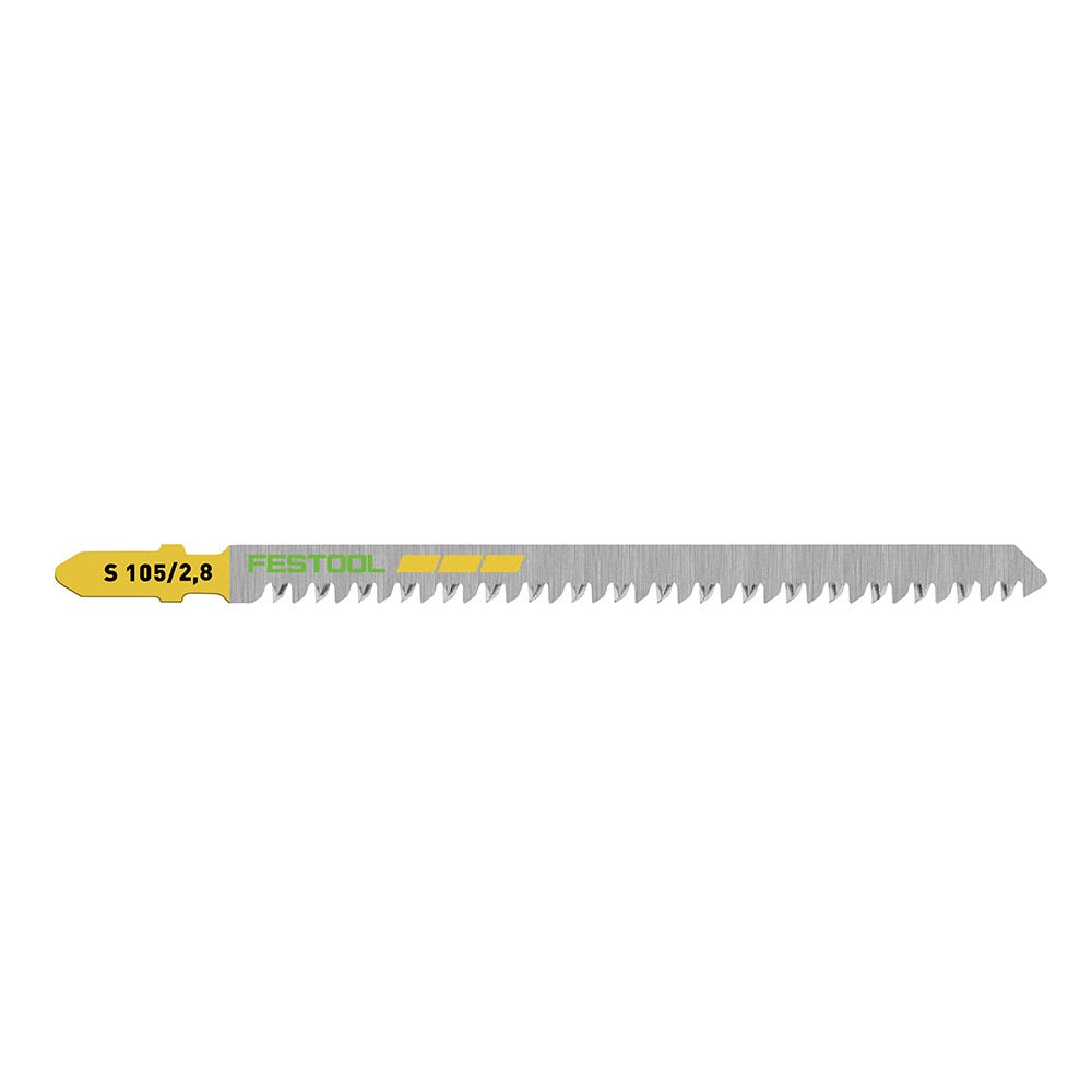 Lâmina de serra FESTOOL 105 mm x 2,8 mm com encaixe em T para corte de madeira – reta – 5 unidades 204262