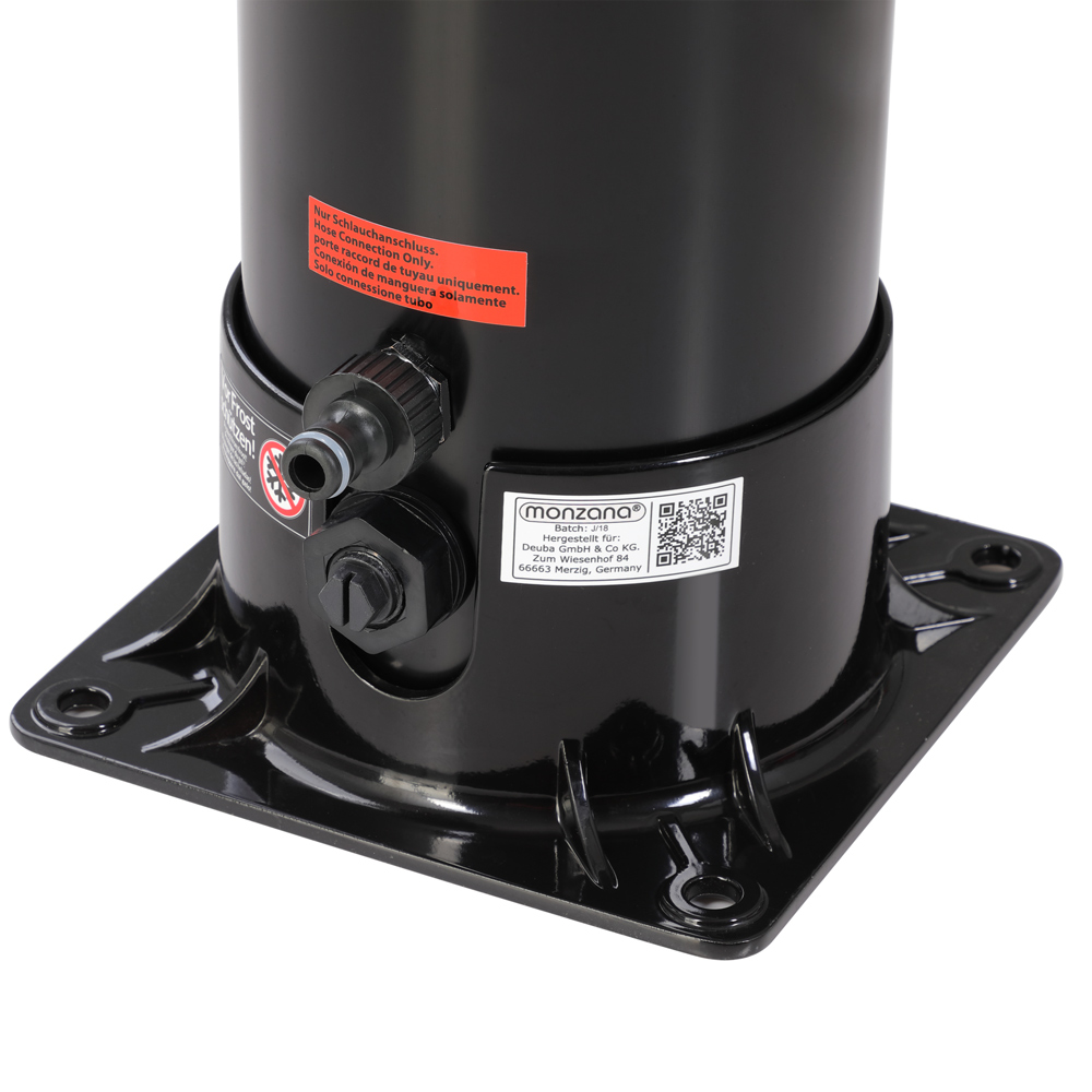 Monzana Solardusche ca. 18 Liter, schwarz