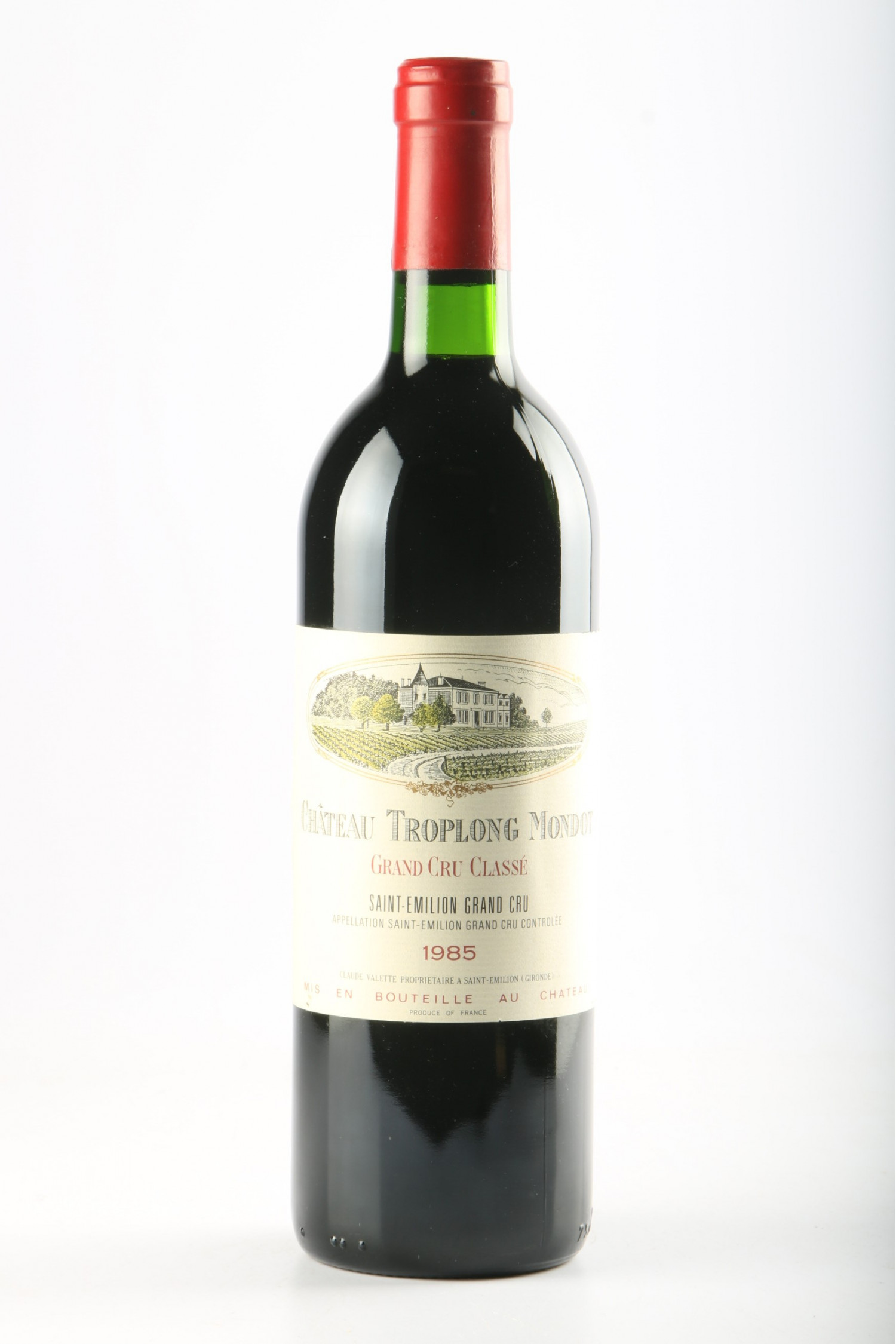 Vin 1985 CHÂTEAU TROPLONG MONDOT 1985, Saint Emilion. Vin ancien - SoDivin