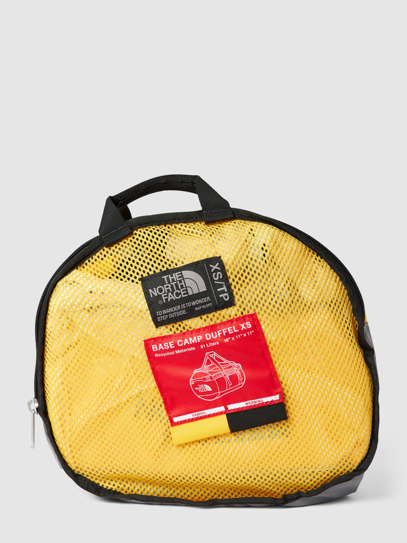 Sporttasche mit Label-Print Modell 'BASE CAMP DUFFEL XS' in gelb