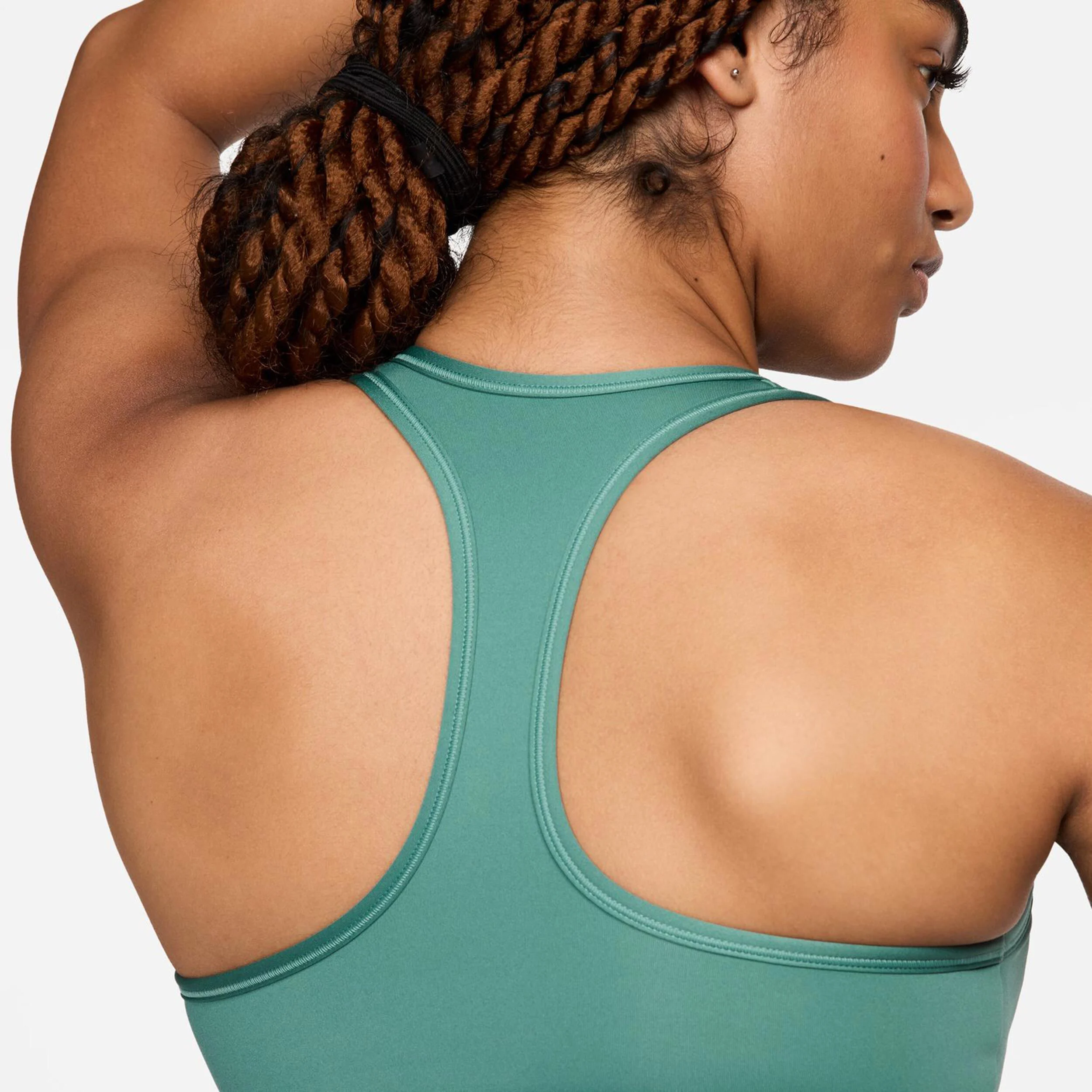 Swoosh Medium Support Sport-BH Damen - Dunkelgrün
