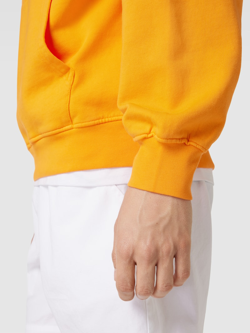 Oversized Hoodie aus Bio-Baumwolle in orange