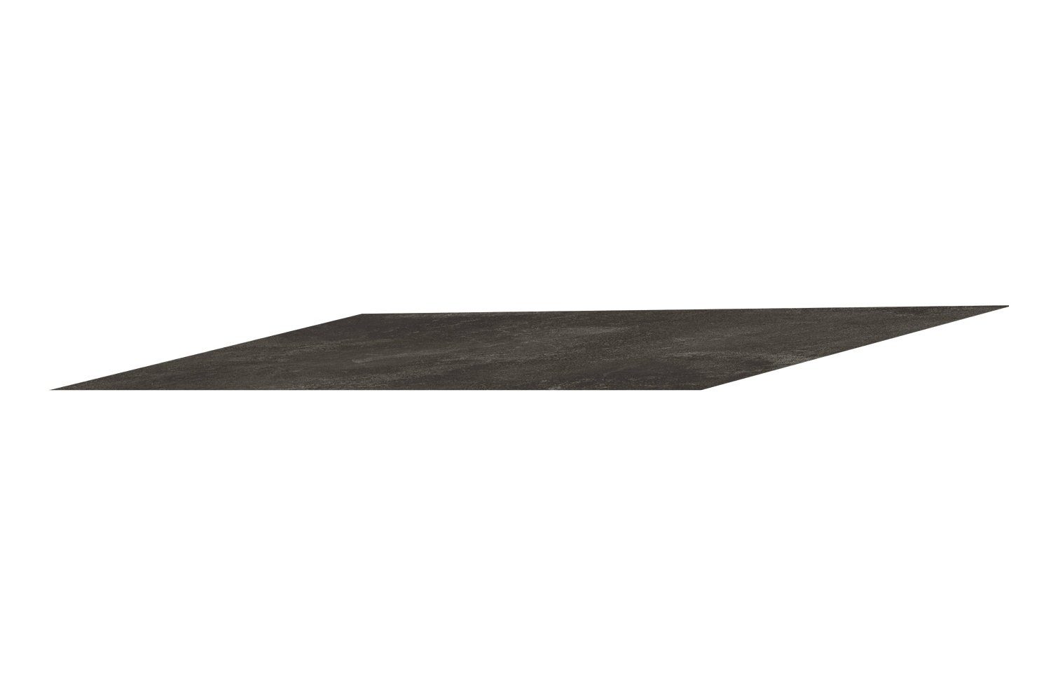 Stern Tischplatte SLATE, B 130 x T 80 cm, Silverstar 2.0, Schwarz