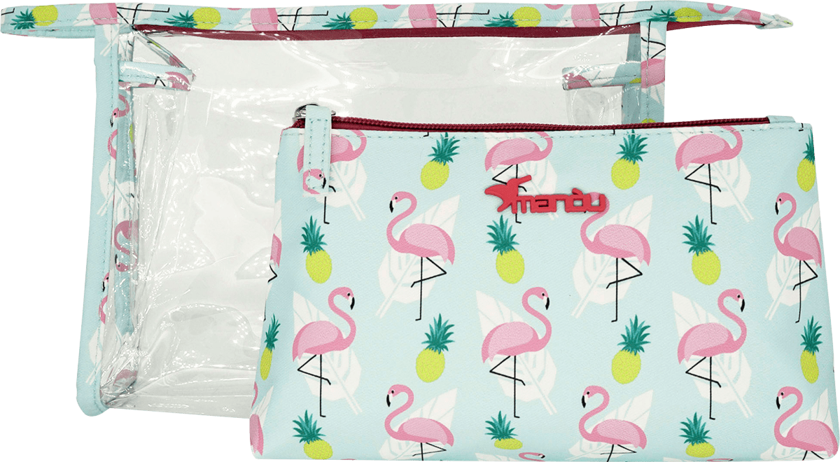 Kulturbeutel-Set Flamingo, 1 St