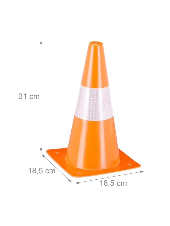 relaxdays 24 x Pylonen in Orange günstig kaufen onesize