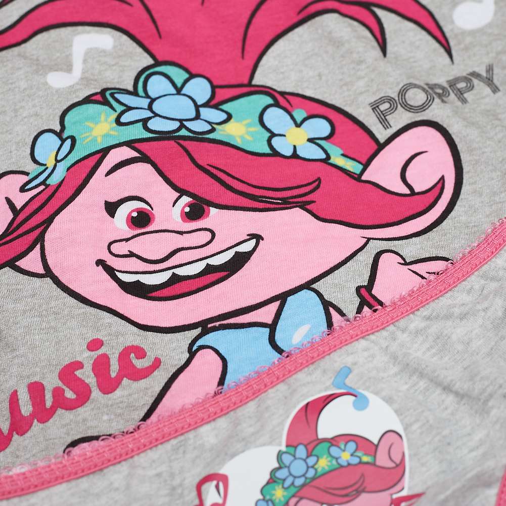 Trolls World Tour Poppy Mädchen Unterwäsche-Set ET3054-grey