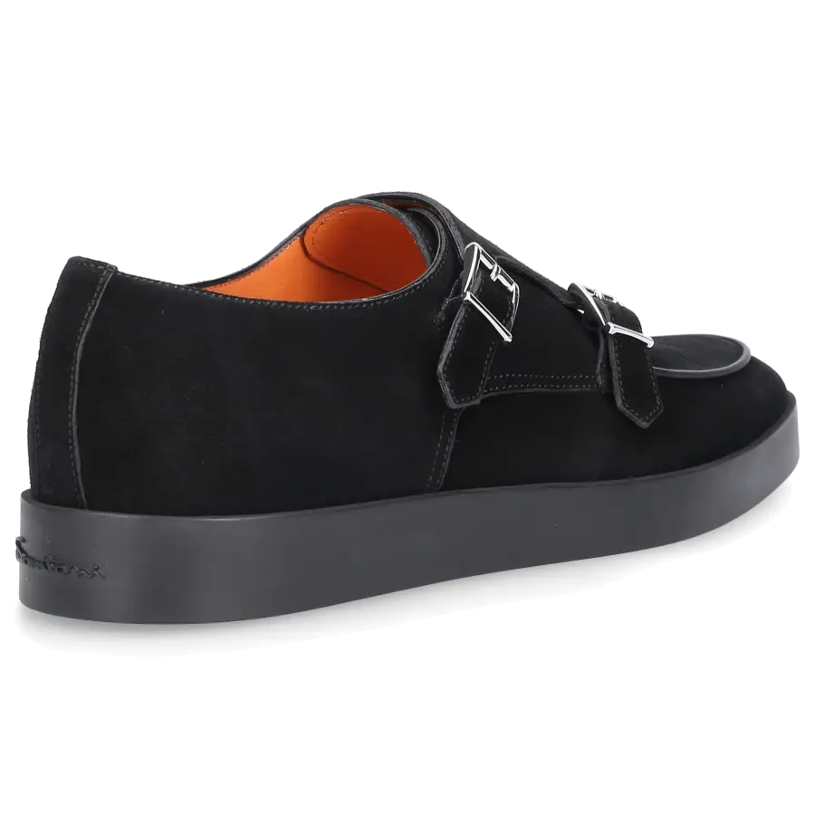 Santoni - Monk Schuhe 16384 Kalbsleder - schwarz