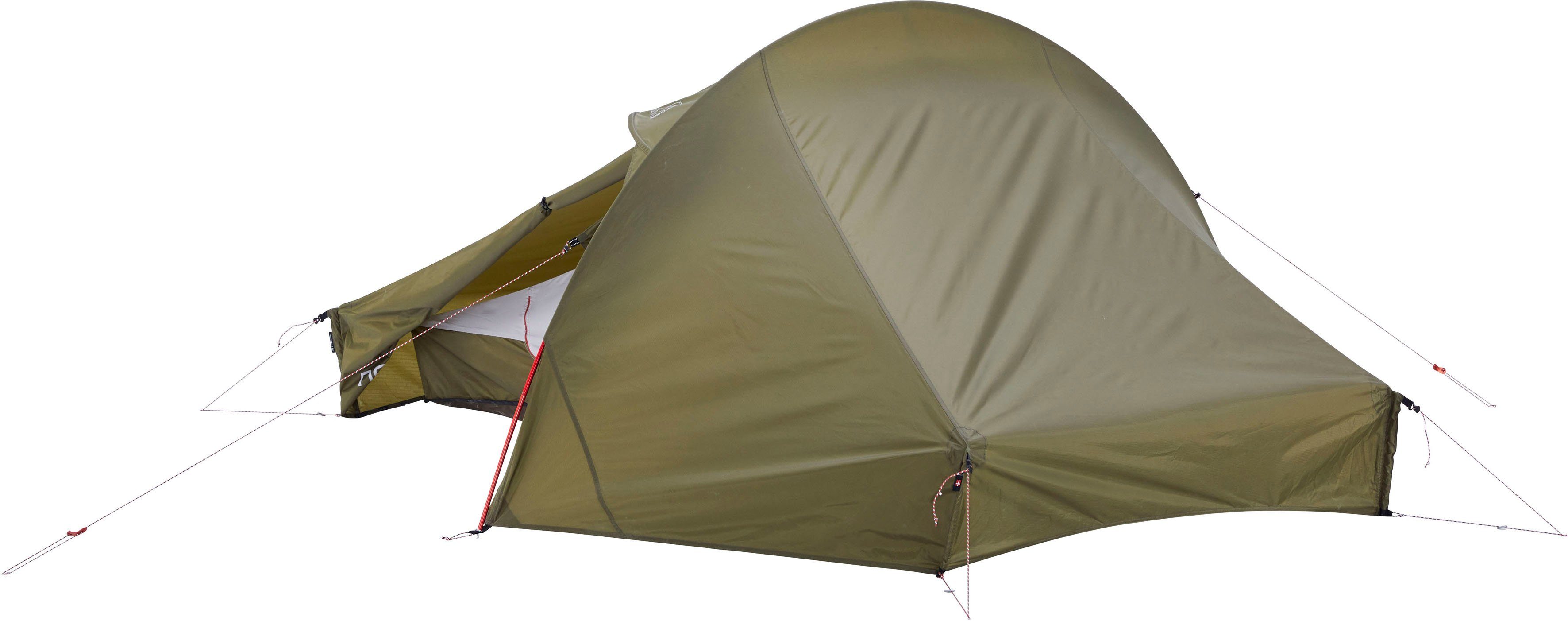 Nordisk Tunnelzelt Telemark 2.2 PU Tent Dark Olive, Personen: 2 (Packung, 1 tlg)