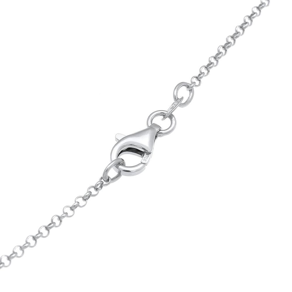 Elli Elli Collier Pendentif de Plaquette à Couche avec Cristaux Collier Femme - (925/1 collier