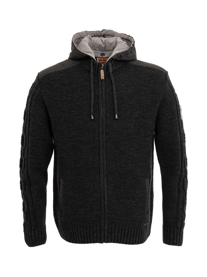 MADDOX Strickjacke BRUNECK in anthrazit günstig kaufen