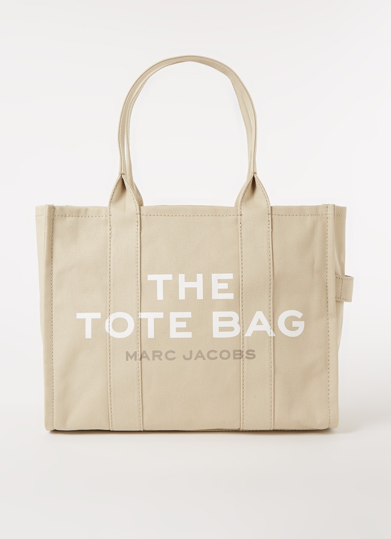 Geantă mică maro cu logo Marc Jacobs imprimat