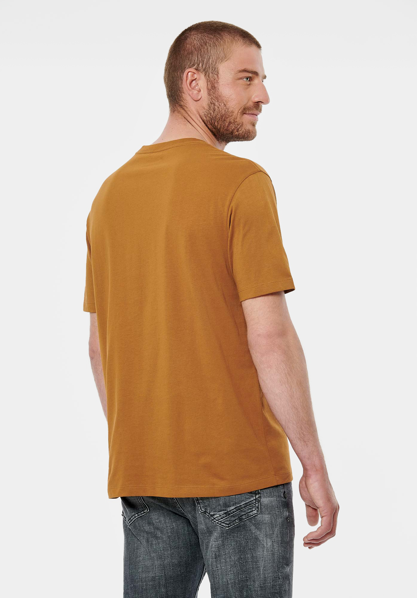 BRYZO  T-shirt marron homme 100% coton