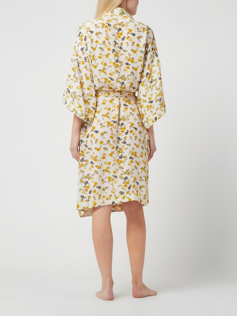 Kimono aus Viskose Modell 'Eloisa' in hellgelb