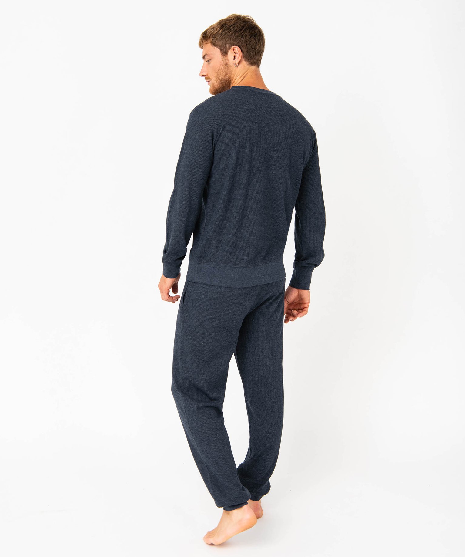 Pyjama à manches longues homme marine | GEMO