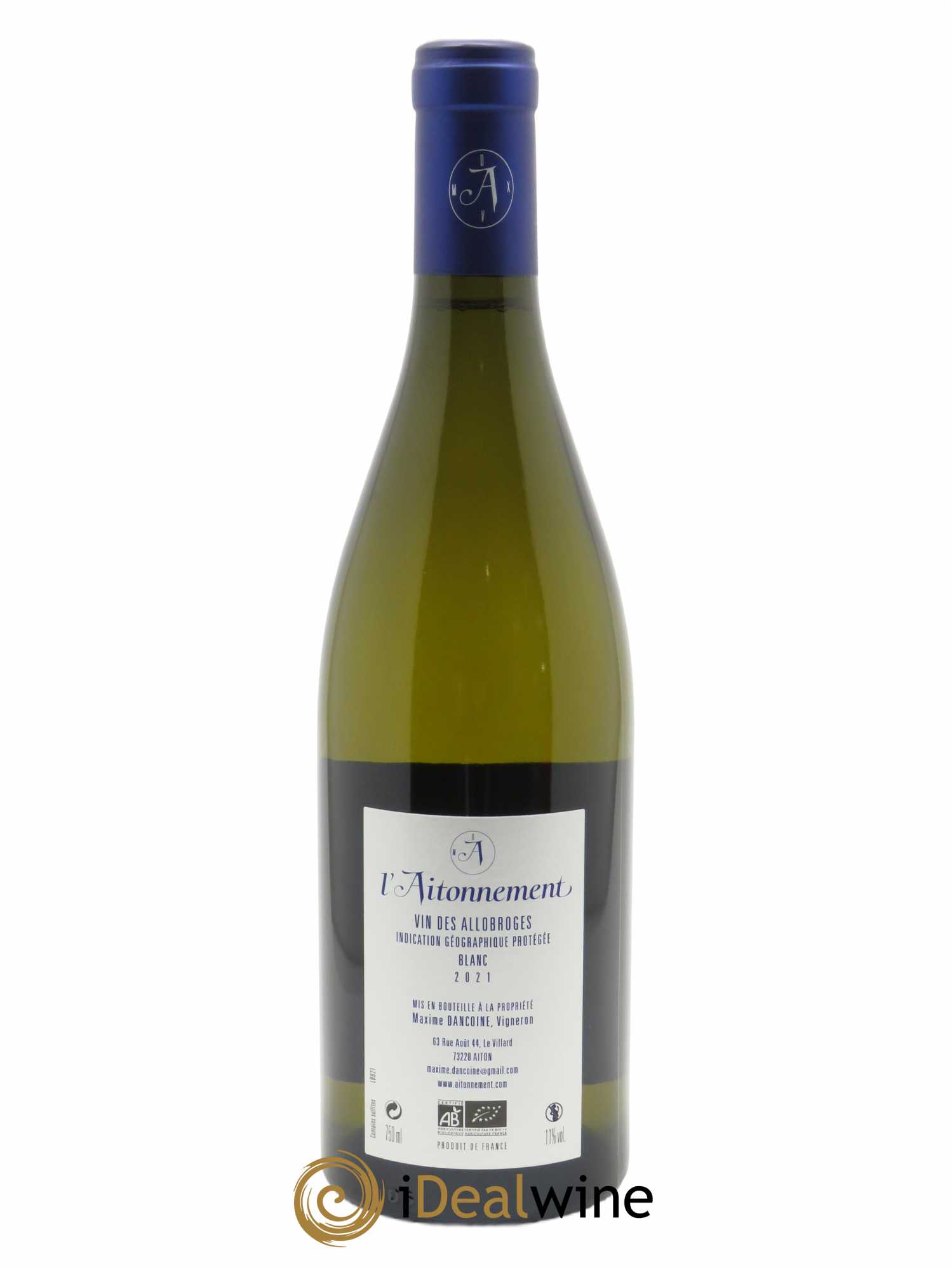 IGP Vin des Allobroges Big Bang L'Aitonnement - Maxime Dancoine  2021 - Lot de 1 Bouteille