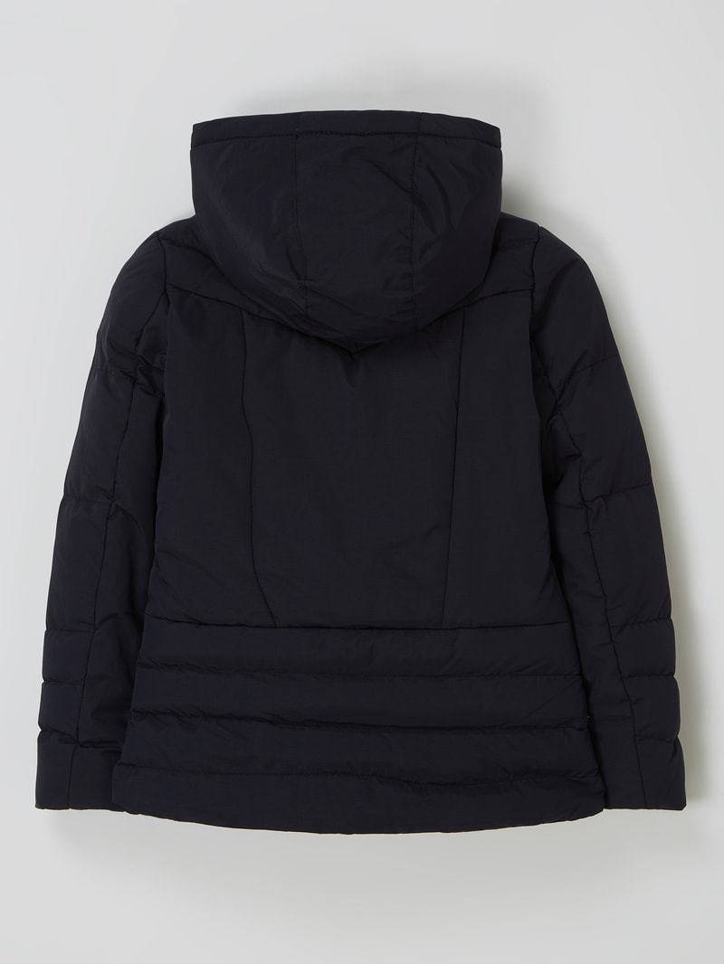 Steppjacke mit Kapuze Modell 'Navara' in marineblau