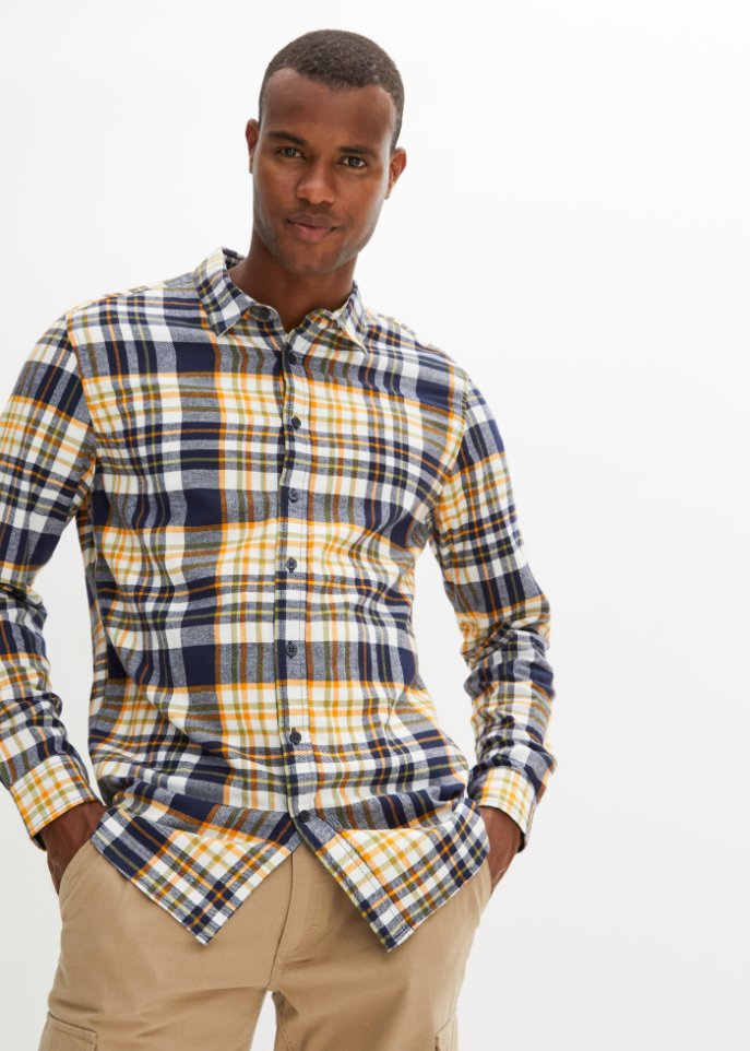 Flanell-Langarmhemd