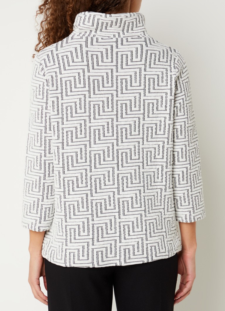 Phase Eight Rena top with graphic print and texture
