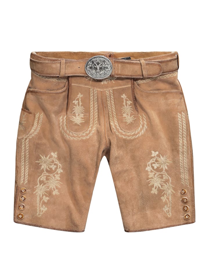 JP1880 Lederhose in beige günstig kaufen
