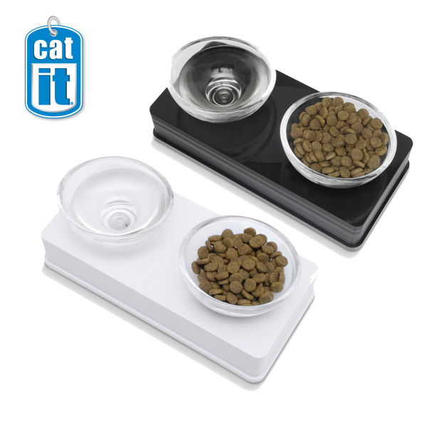 Catit Doppelnapf Glass Diner günstig kaufen