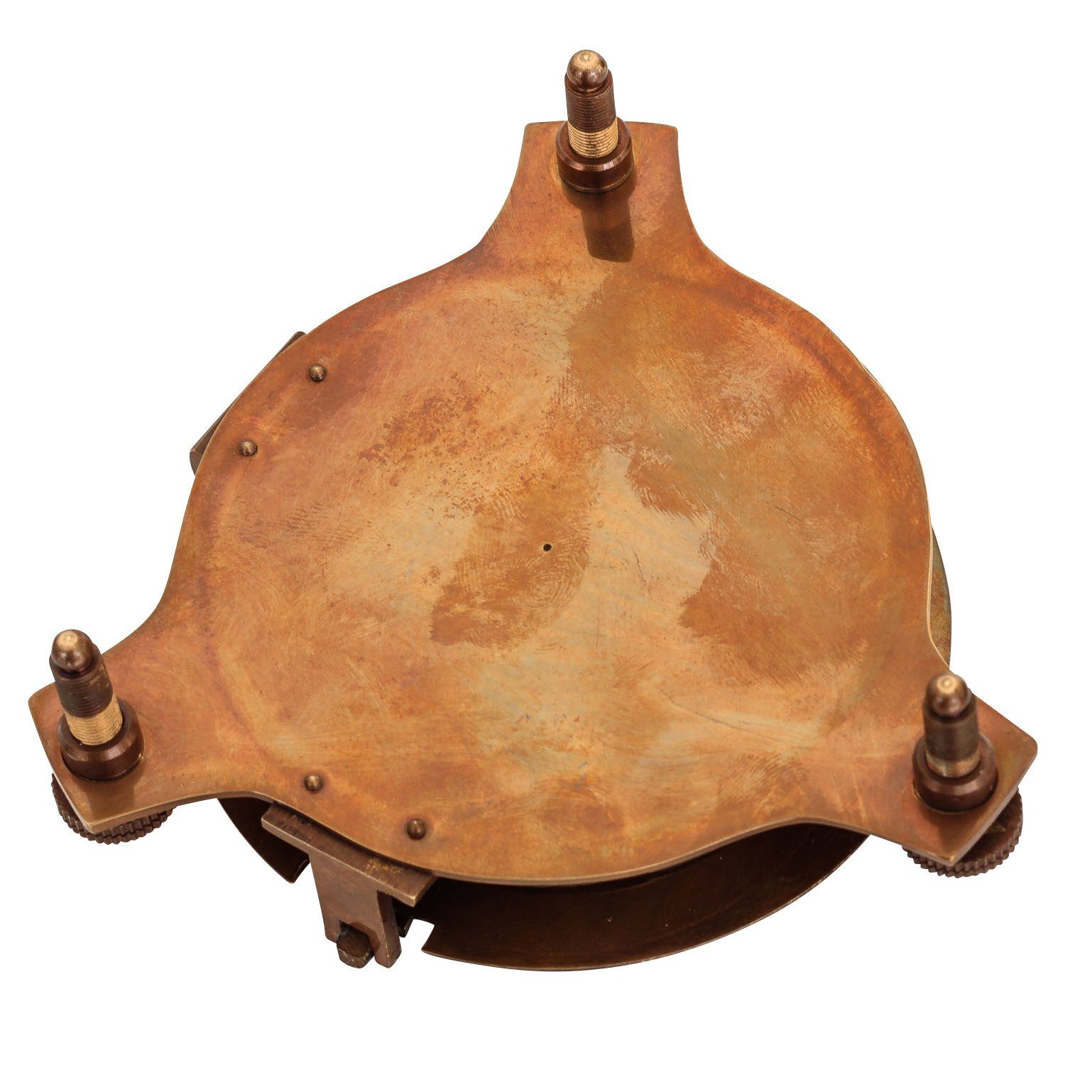 Aubaho Kompass Kompass Maritim Sonnenuhr Navigation Messing Glas Antik-Stil Replik -