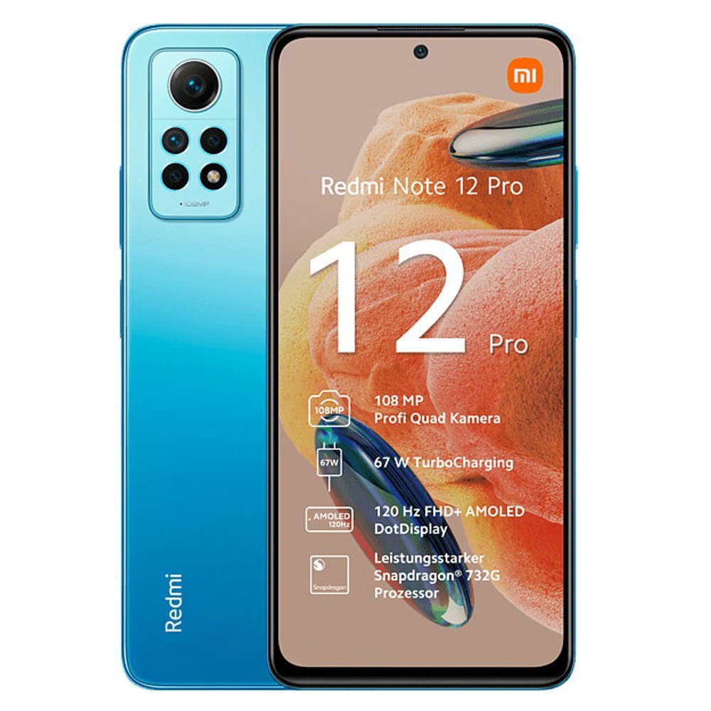 Xiaomi Redmi Note 12 Pro 6+128GB Smartphone Handy (6.67 Zoll, 128 GB Speicherplatz, 108 MP Kamera)
